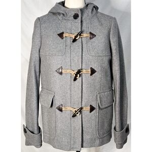 J. Crew Heather Gray Toggle Pea Coat